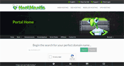 Desktop Screenshot of my.hostmantis.com